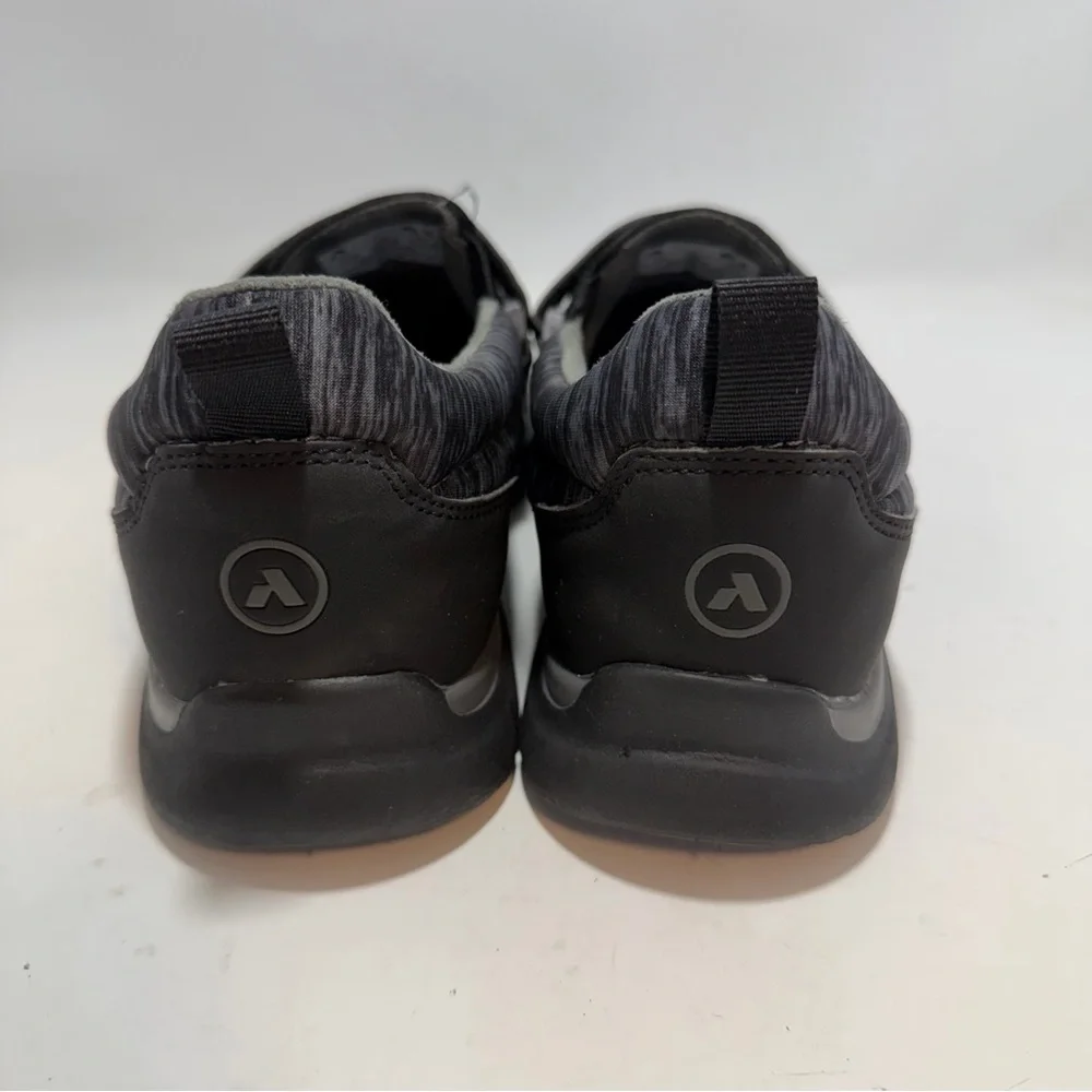 Anodyne No. 11 Sport Trainer Womens 7W Wide Gray Black Comfort Walking Shoes